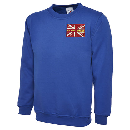 Walk On Walk On Coloured Union Jack Sweatshirt