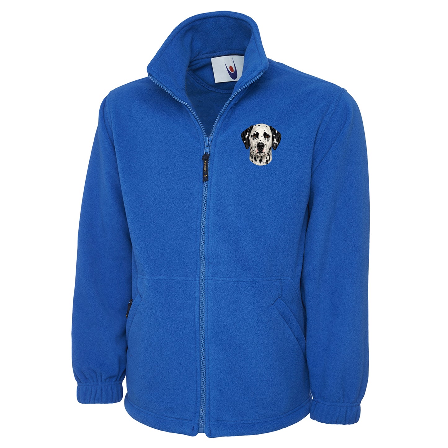 Dalmatian Dog Face Fleece Jacket