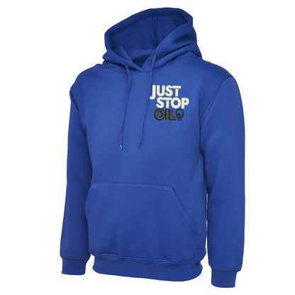 Just Stop Oil Embroidered Hoodie