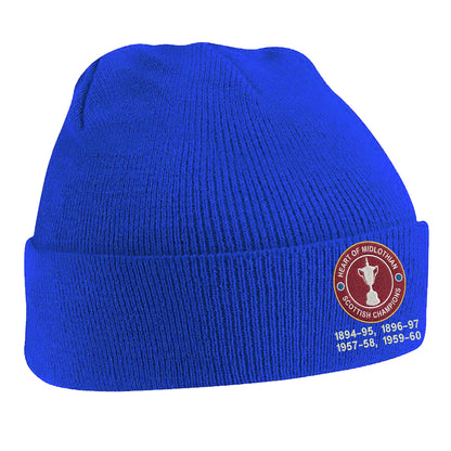 Hearts Scottish Champions Football Beanie Hat