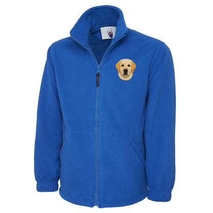 Labrador Dog Face Fleece Jacket 