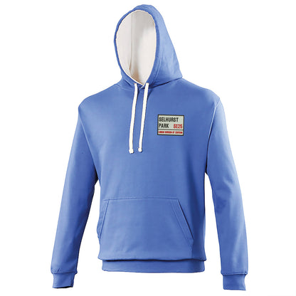 Selhurst Park SE25 Embroidered Contrast Hoodie
