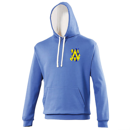 Shropshire Flag Map Embroidered Contrast Hoodie