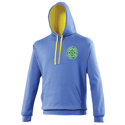 Retro Plymouth 1911 Embroidered Contrast Hoodie