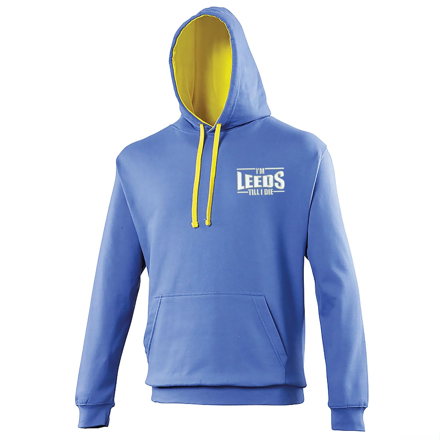 I'm Leeds Till I Die Embroidered Contrast Hoodie