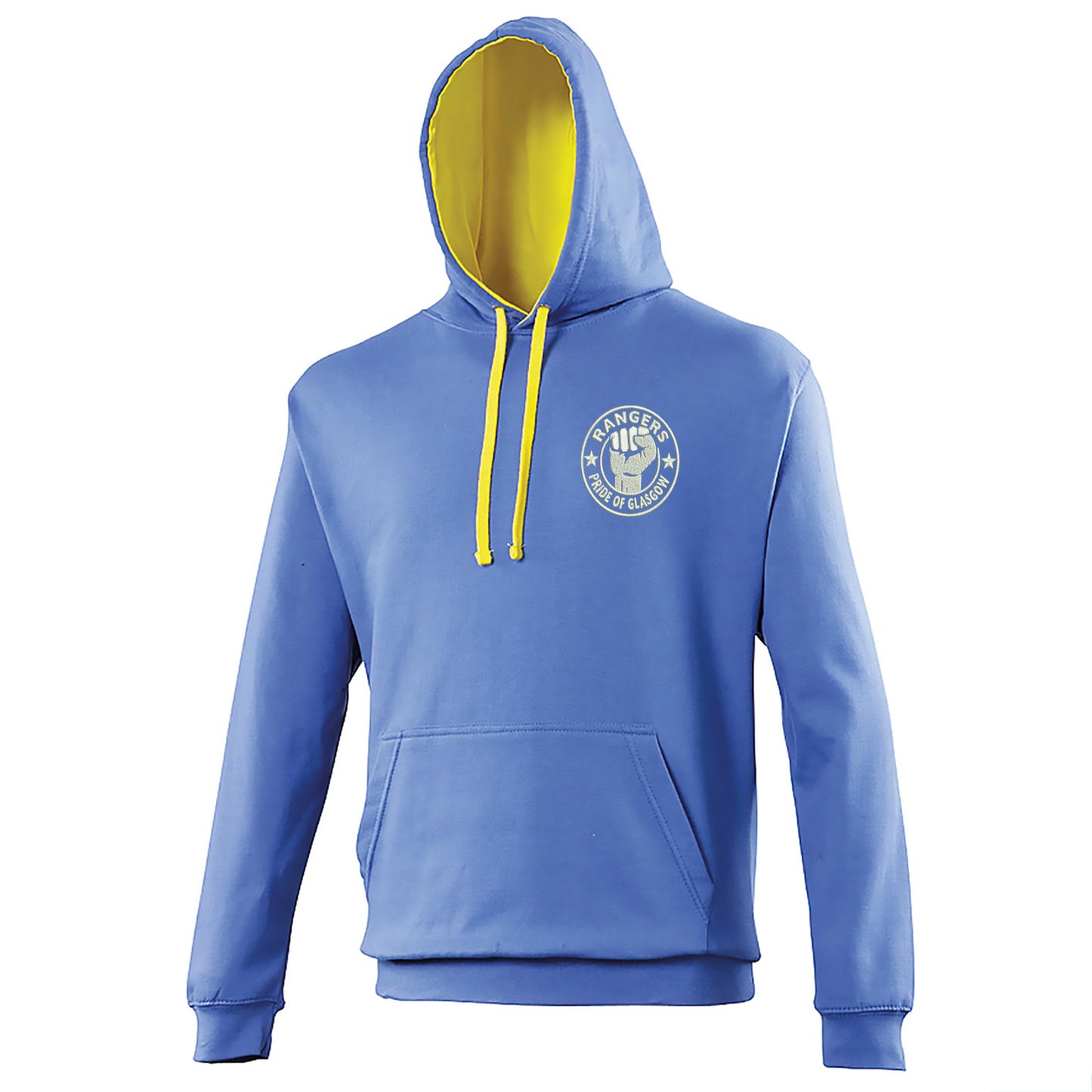 Rangers Pride of Glasgow Embroidered Contrast Hoodie