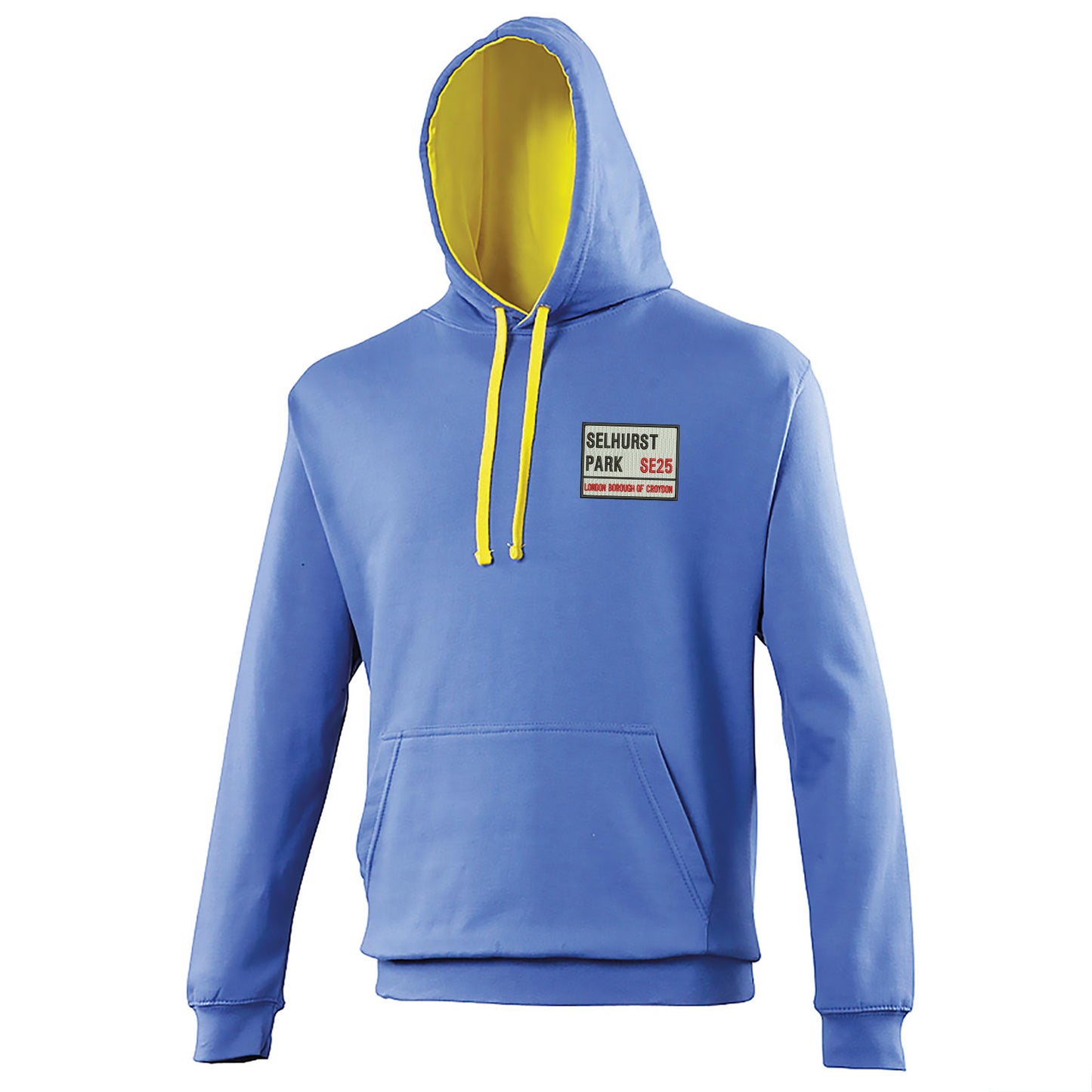 Selhurst Park SE25 Embroidered Contrast Hoodie