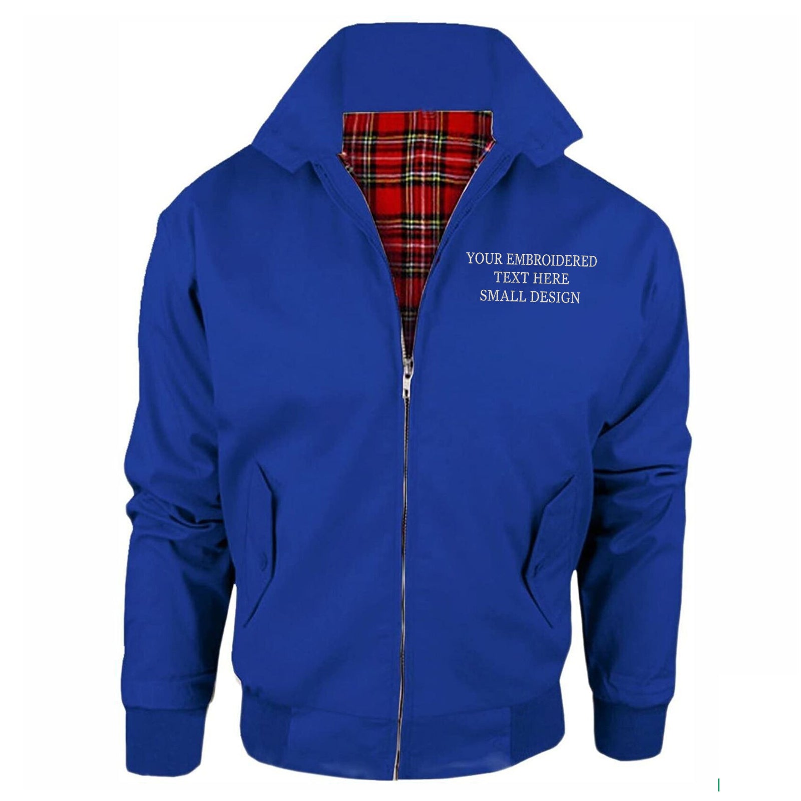 Personalised Custom Small Text Jacket Mens 