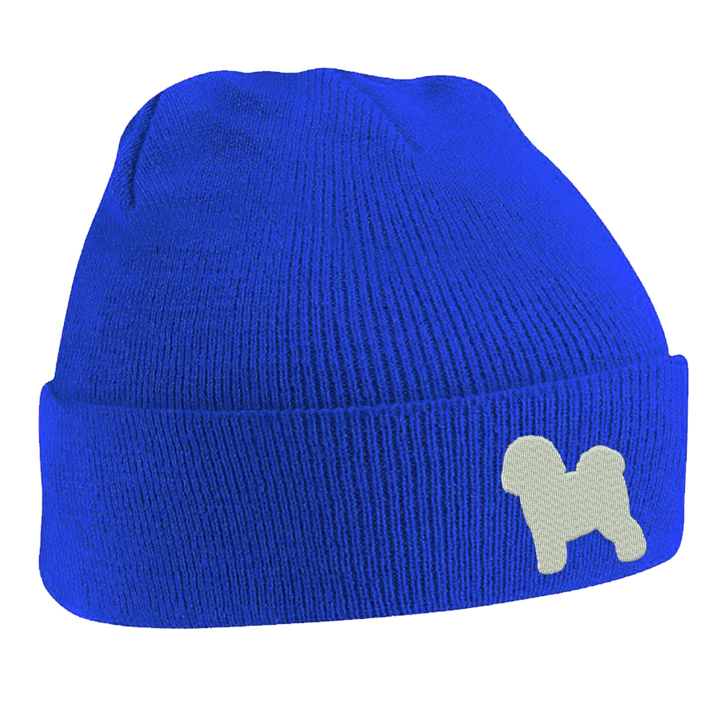 Bichon Frise Embroidered Beanie Hat