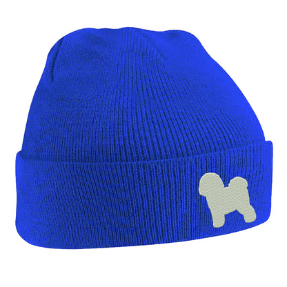 Bichon Frise Embroidered Beanie Hat