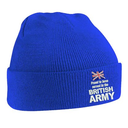 Proud to Have Served in The British Army Beanie Hat