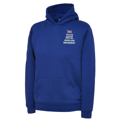 Proud to Have Served in The Royal Anglian Regiment Embroidered Children's Hoodie