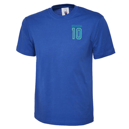 Maradona 10 Embroidered Classic T-Shirt