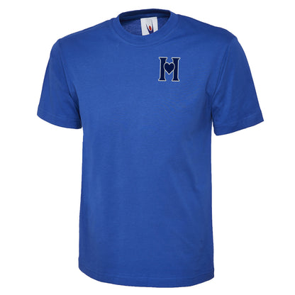 Retro Old School Hearts Football T-Shirt
