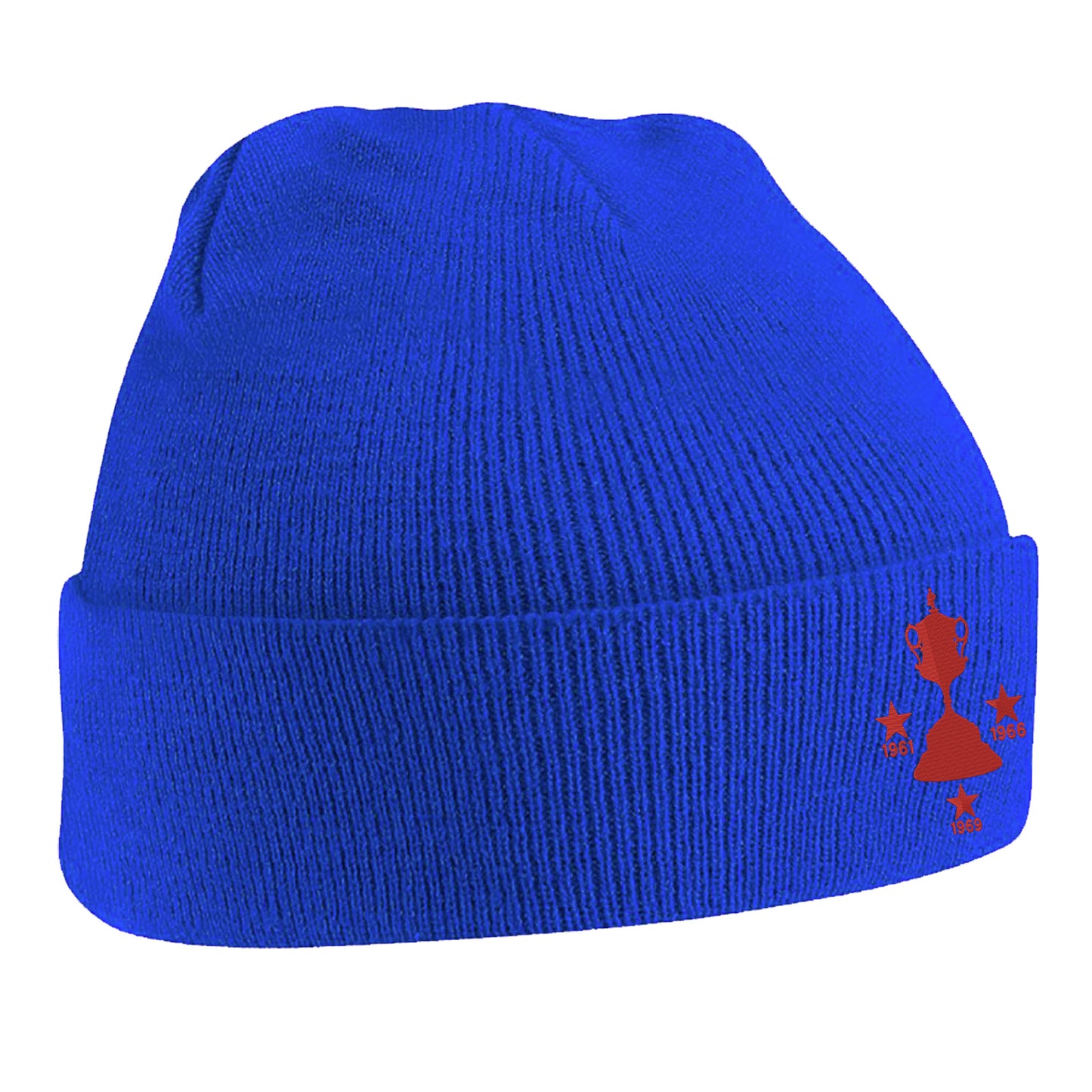 Retro Tamworth Three Time Birmingham Senior Cup Winners Embroidered Beanie Hat