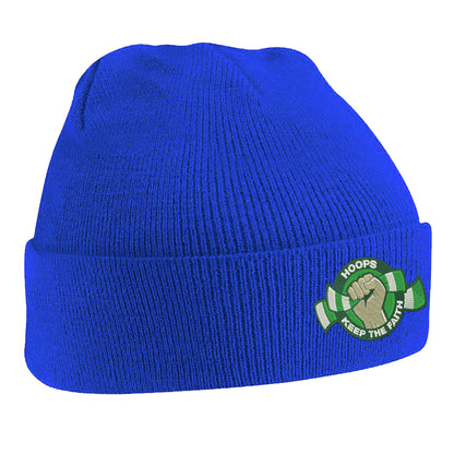 Hoops Keep The Faith Embroidered Beanie Hat