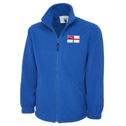 Royal Navy White Ensign Flag Fleece Jacket 