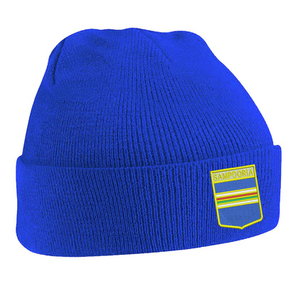 Retro Sampdoria 1960s Embroidered Beanie Hat