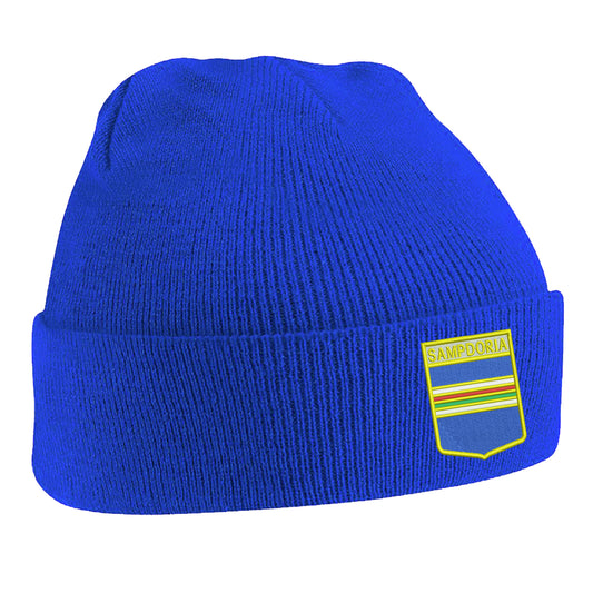 Retro Sampdoria 1960s Embroidered Beanie Hat