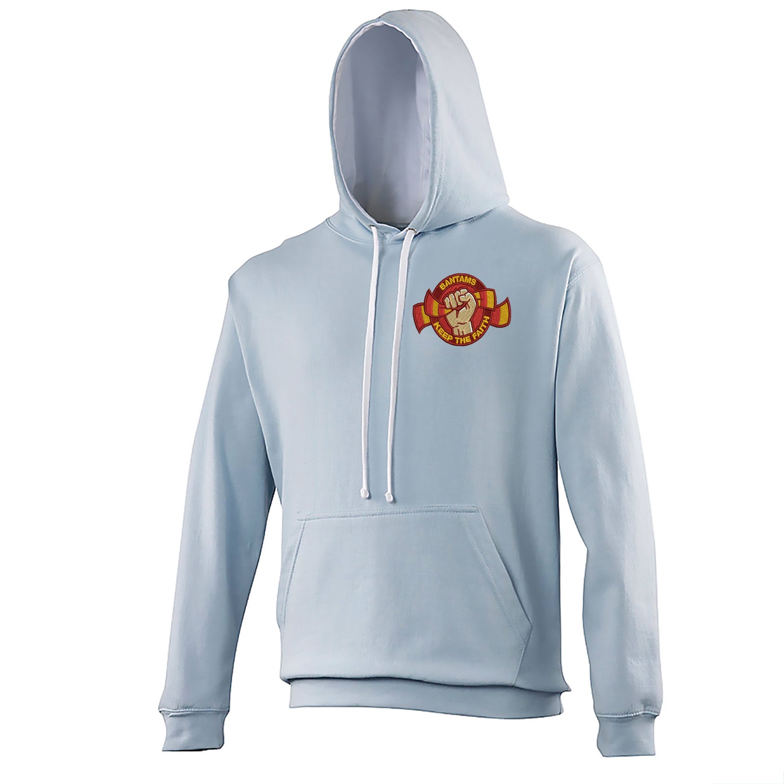 Bradford City Football Contrast Hoodie