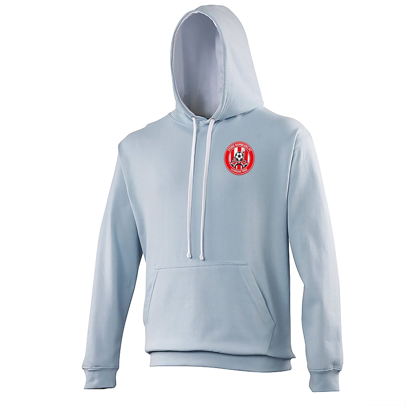 Retro Stoke City Football Contrast Hoodie