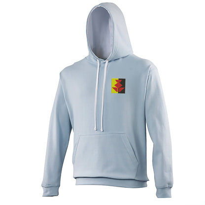 Retro Partick 1990 Embroidered Contrast Hoodie