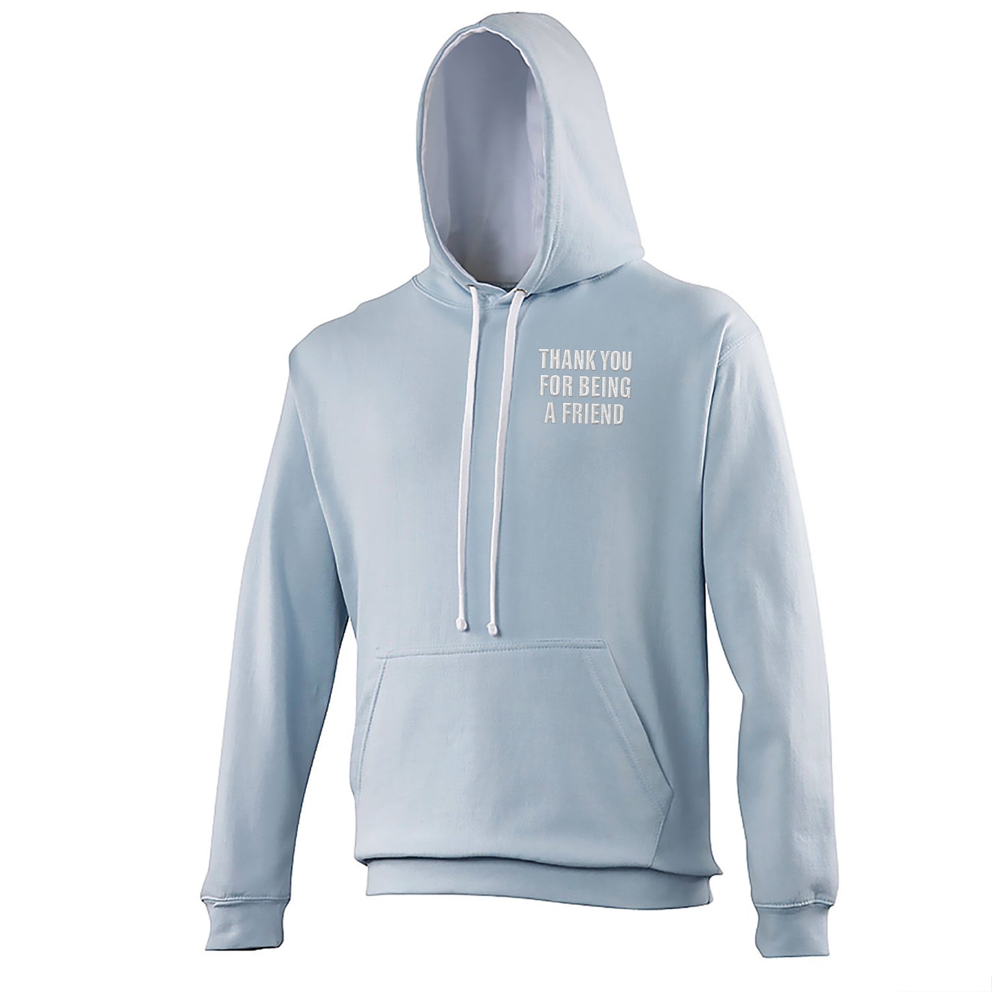 Thank You for Being a Friend Contrast Hoodie