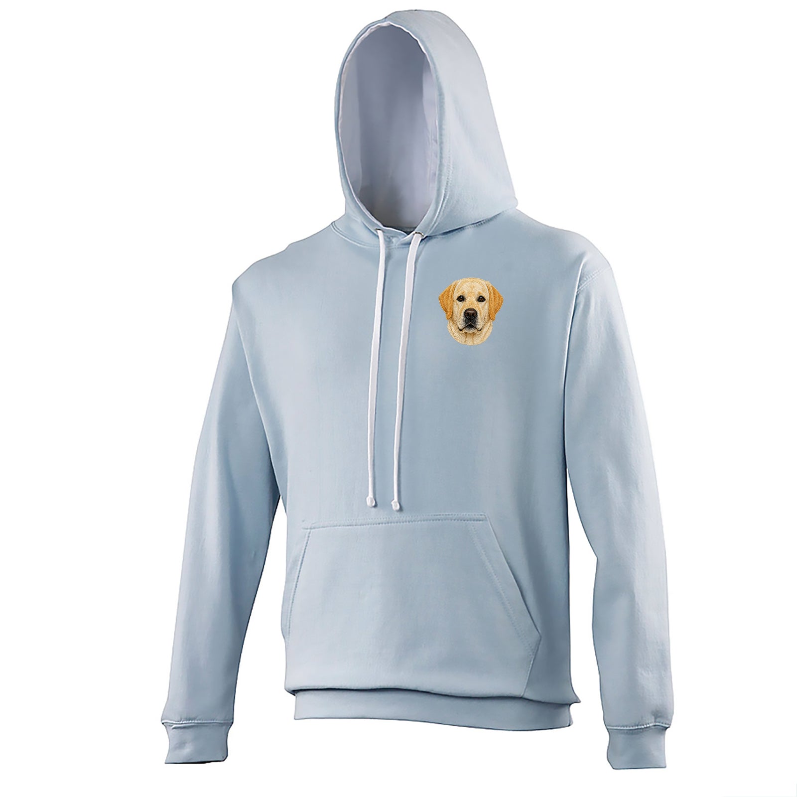 Labrador Dog Face Contrast Hoodie
