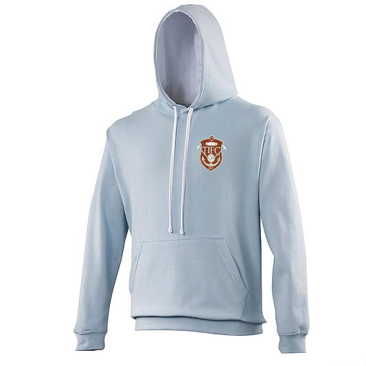 Retro Thames Ironworks FC Embroidered Contrast Hoodie