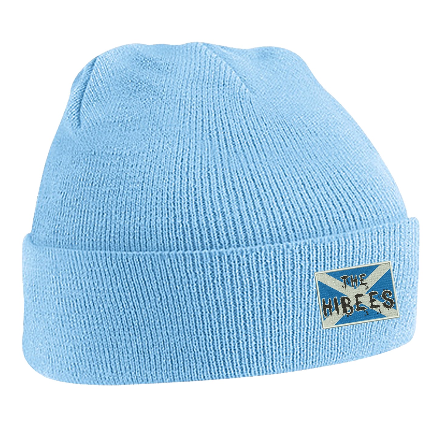 The Hibees Grunge Flag of Scotland Embroidered Beanie Hat