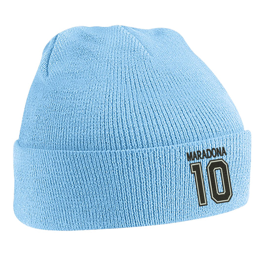 Maradona 10 Beanie Hat