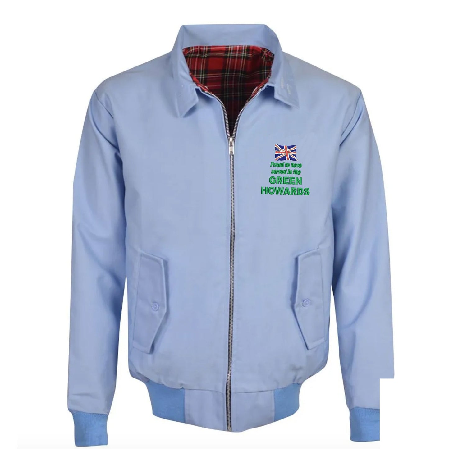 Proud to Have Served in The Green Howards Embroidered Classic Harrington Jacket
