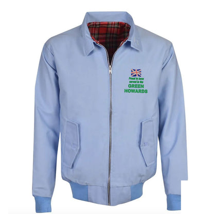 Proud to Have Served in The Green Howards Embroidered Classic Harrington Jacket