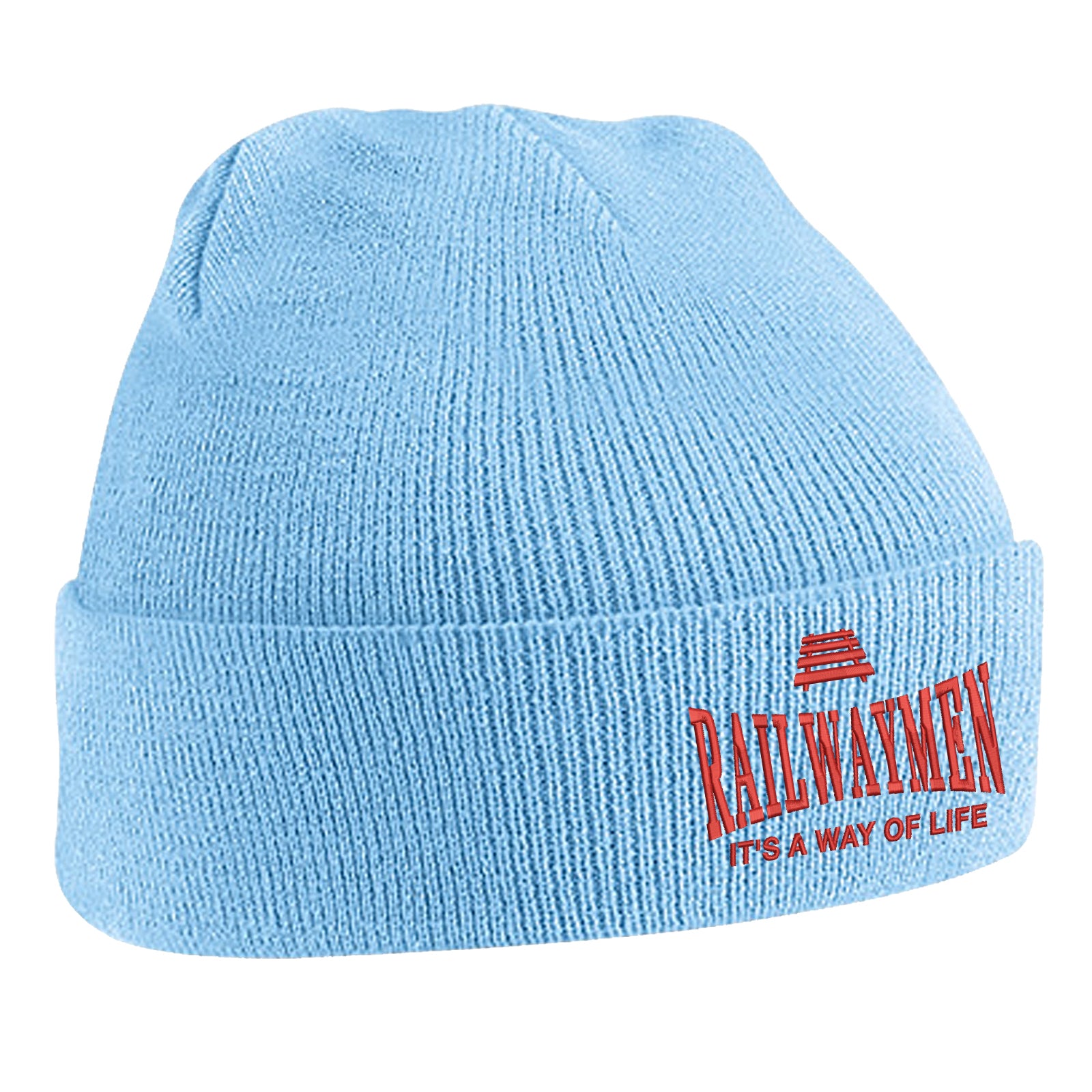 Railwaymen Embroidered Beanie Hat