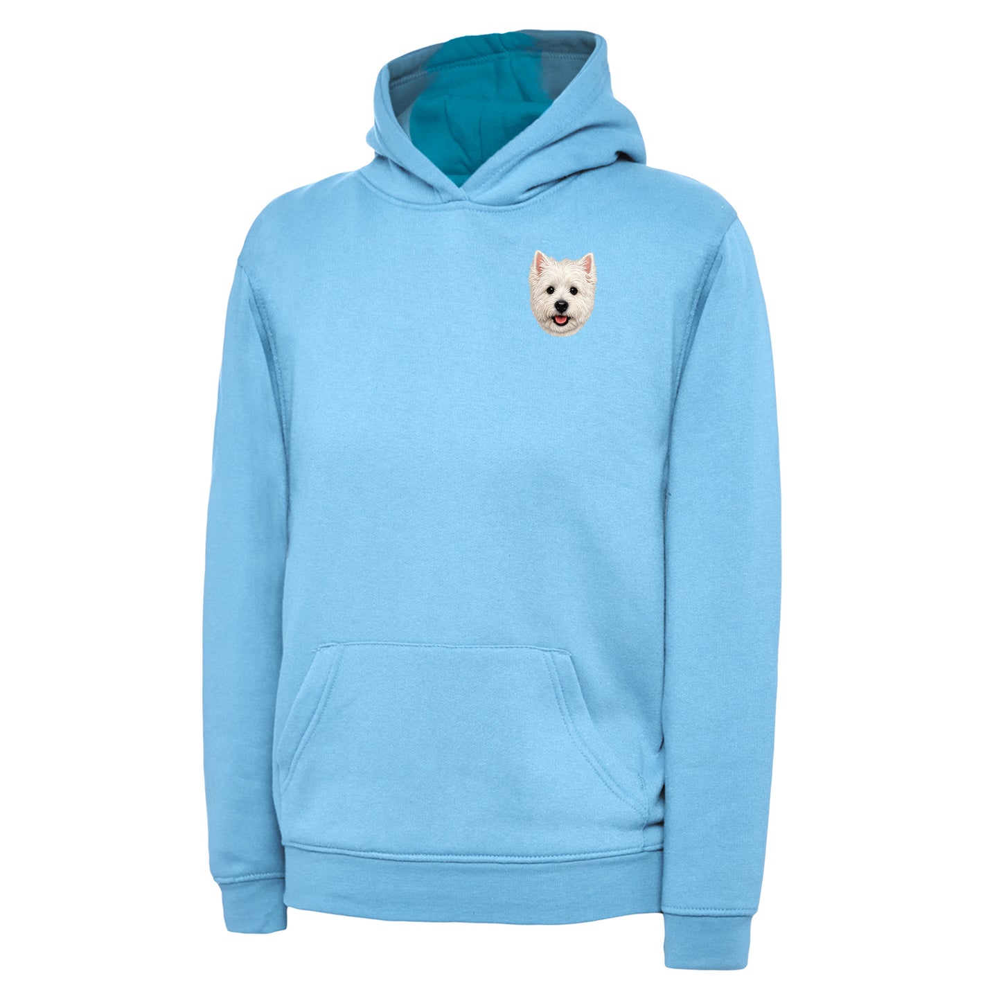 Children's Westie Dog Face Hoodie