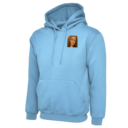 Funny Distressed Doll Face Meme Hoodie