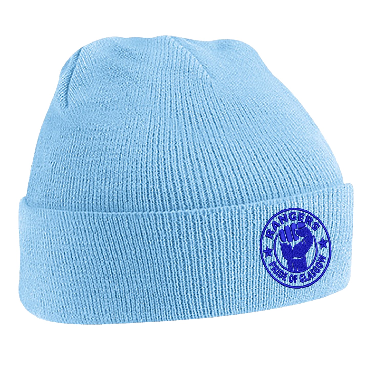 Rangers Pride of Glasgow Embroidered Beanie Hat