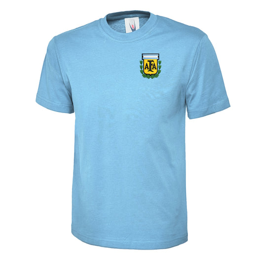 Childs Old School Argentina Football Shirt 