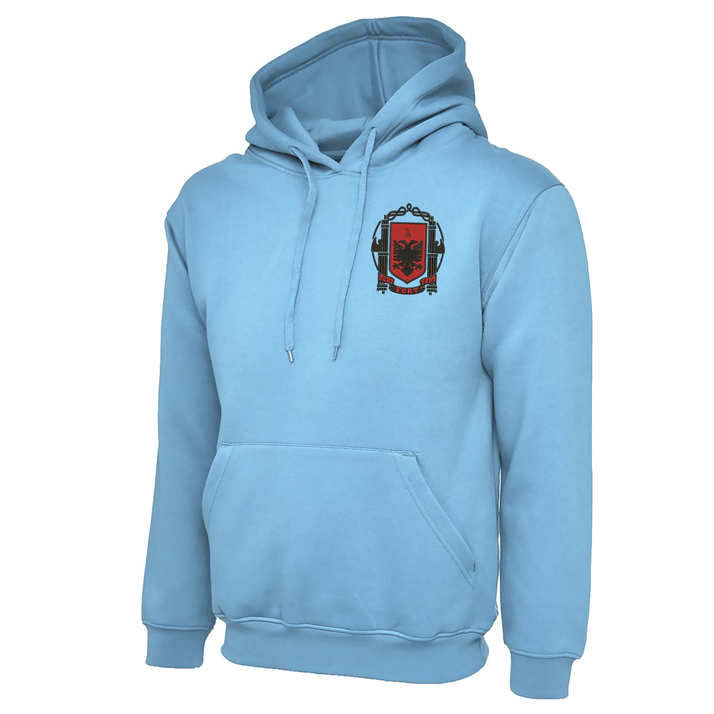 Retro Albania 1935 Embroidered Hoodie