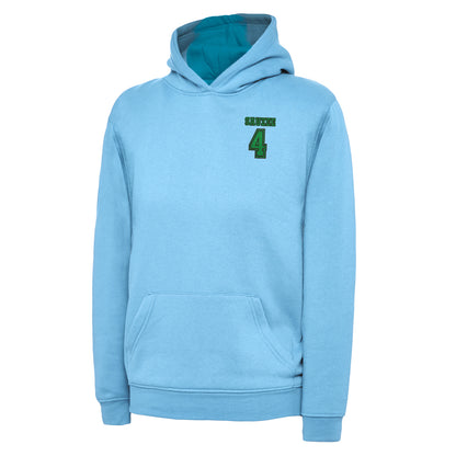 Sauzee 4 Embroidered Children's Hoodie