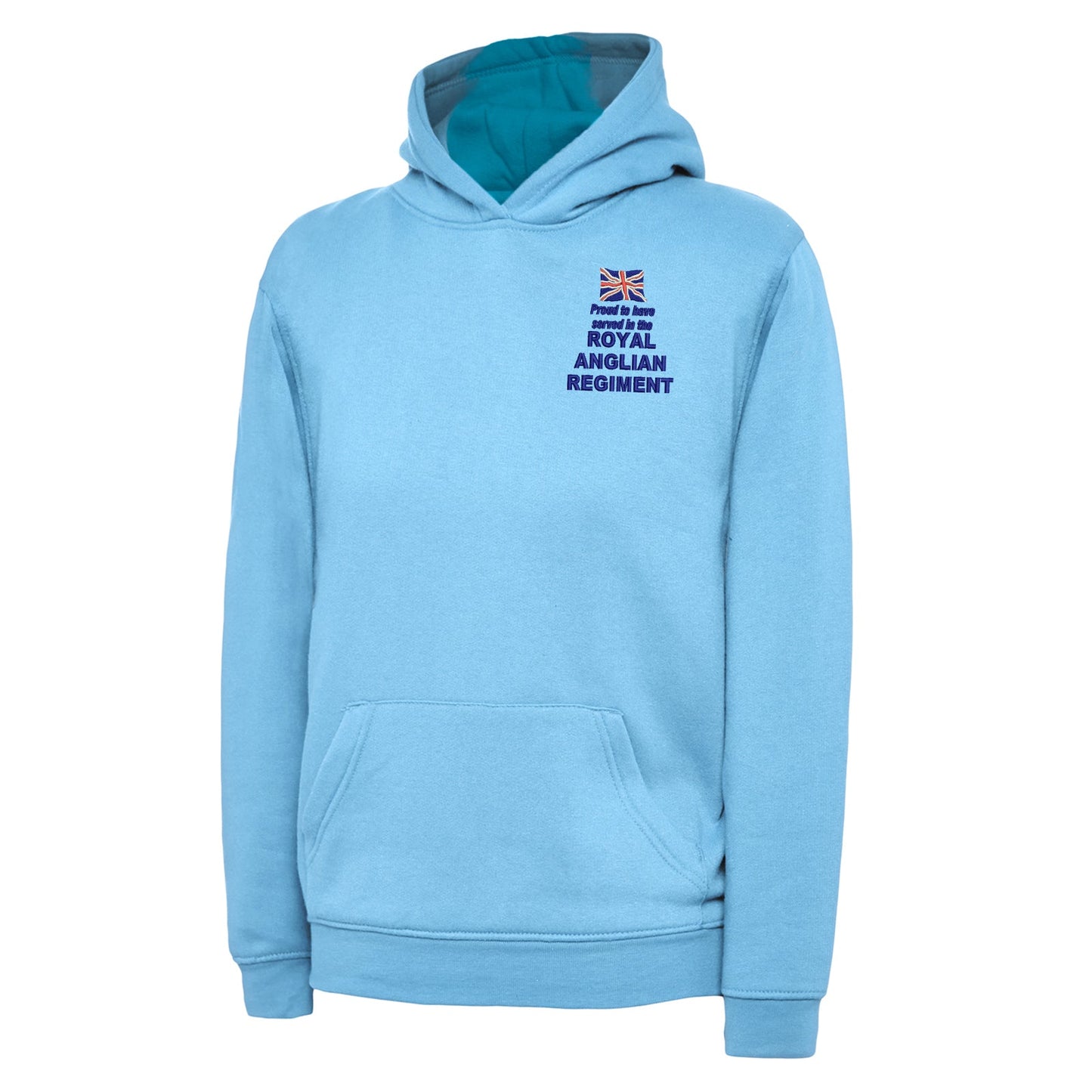 Proud to Have Served in The Royal Anglian Regiment Embroidered Children's Hoodie