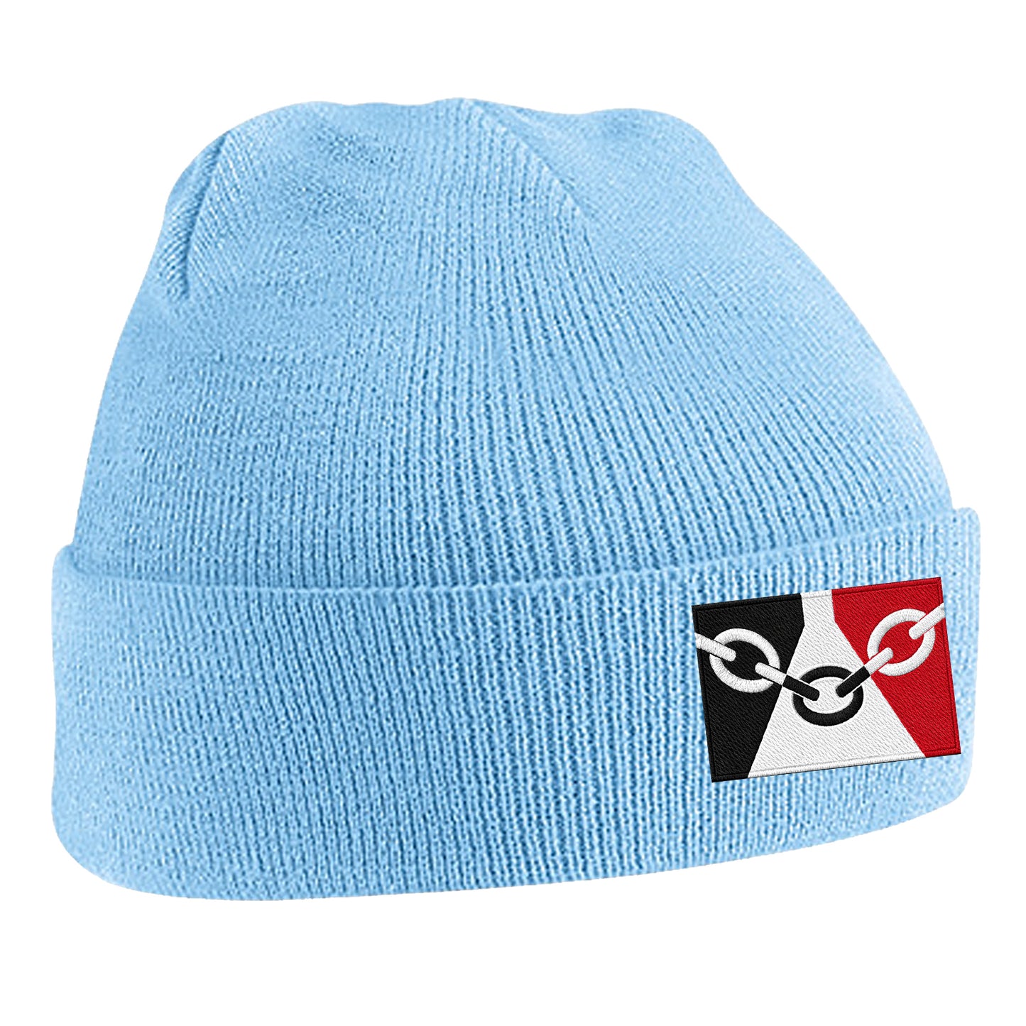 Black Country Flag Embroidered Beanie Hat