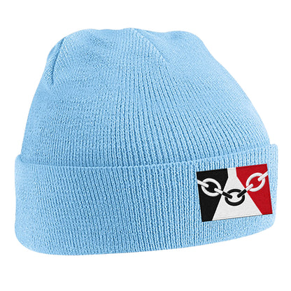 Black Country Flag Embroidered Beanie Hat