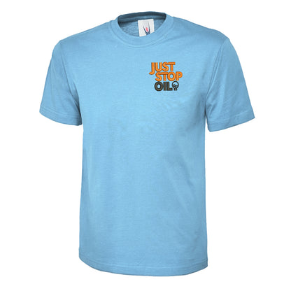 Just Stop Oil Embroidered Children's T-Shirt