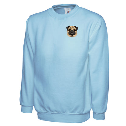 Pug Dog Face Sweatshirt