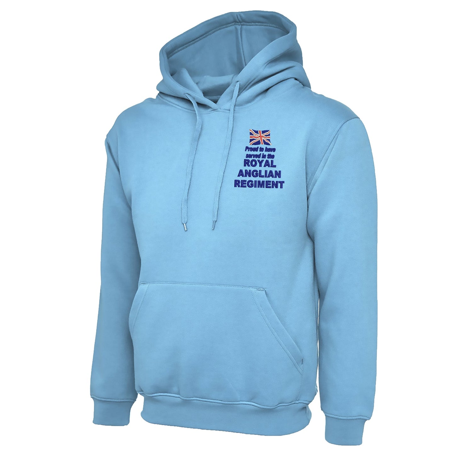 Proud to Have Served in The Royal Anglian Regiment Embroidered Classic Hoodie