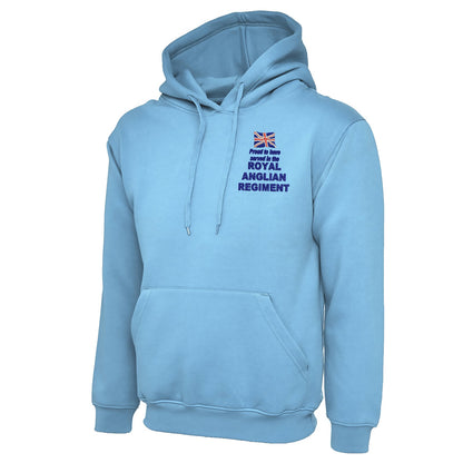 Proud to Have Served in The Royal Anglian Regiment Embroidered Classic Hoodie