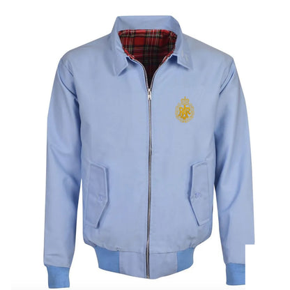 RAF Cap Badge  Embroidered Classic Harrington Jacket