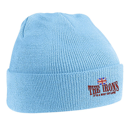 The Irons It's Way of Life Union Jack Embroidered Beanie Hat