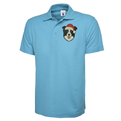 Border Collie Christmas Polo Shirt 